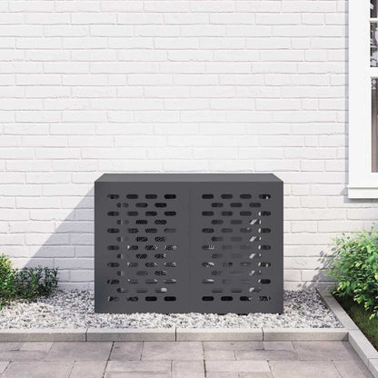 Klimaanlagenabdeckung Anthrazit 100 x 50 x 70 cm Stahl