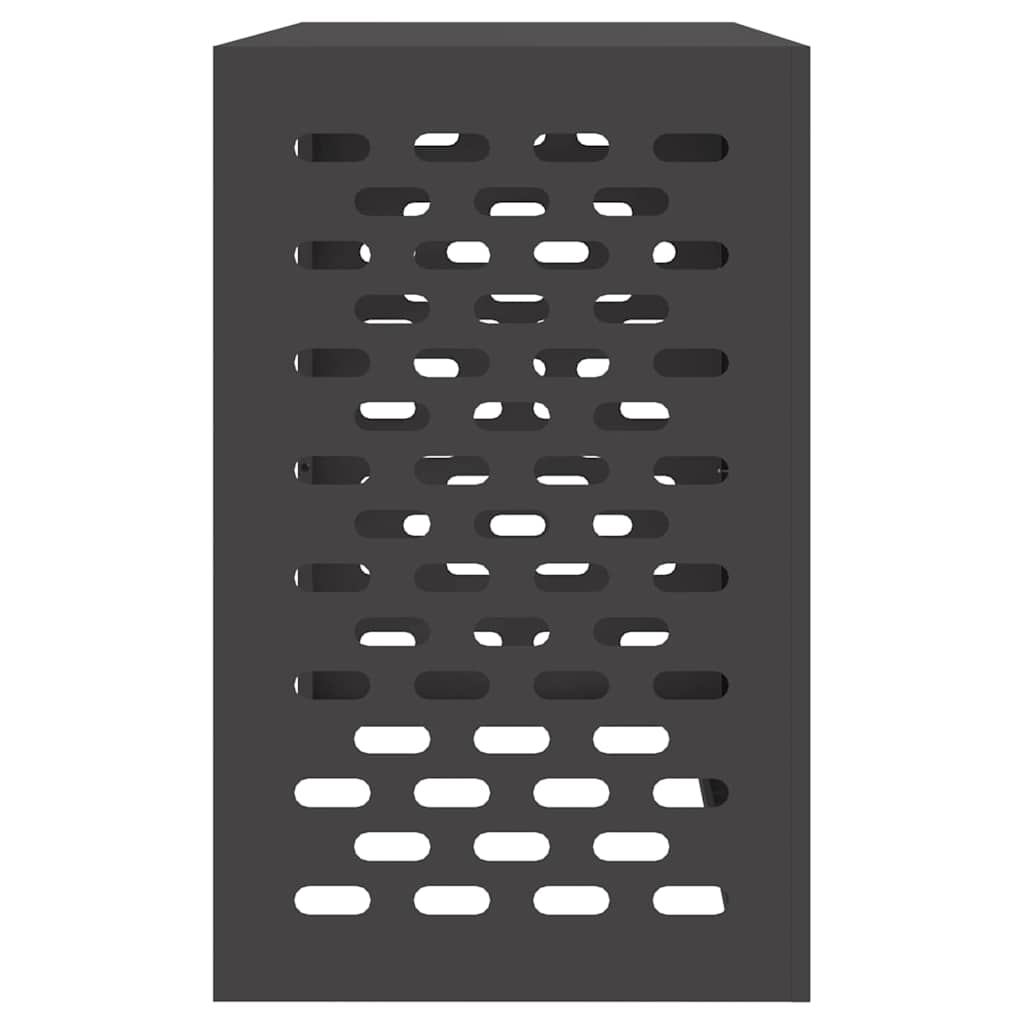 Klimaanlagenabdeckung Schwarz 110 x 50 x 80 cm Stahl