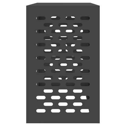 Klimaanlagenabdeckung Schwarz 110 x 50 x 80 cm Stahl