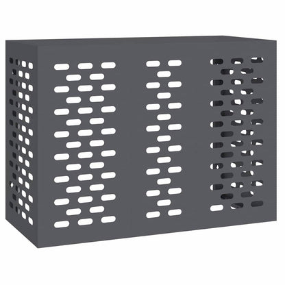 Klimaanlagenabdeckung Anthrazit 110 x 50 x 80 cm Stahl