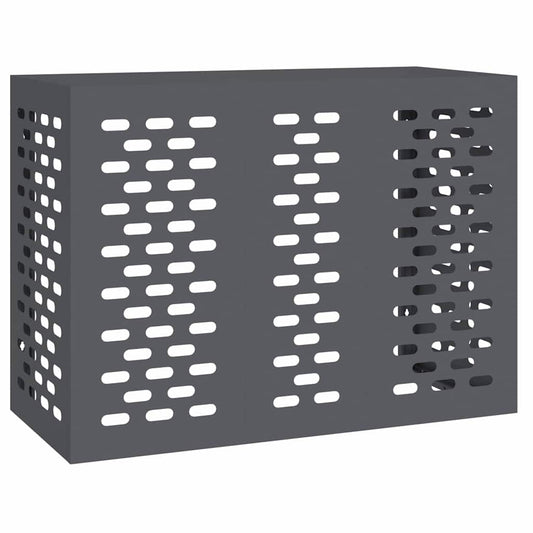 Klimaanlagenabdeckung Anthrazit 110 x 50 x 80 cm Stahl