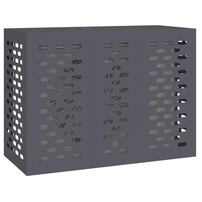 Klimaanlagenabdeckung Anthrazit 110 x 50 x 80 cm Stahl