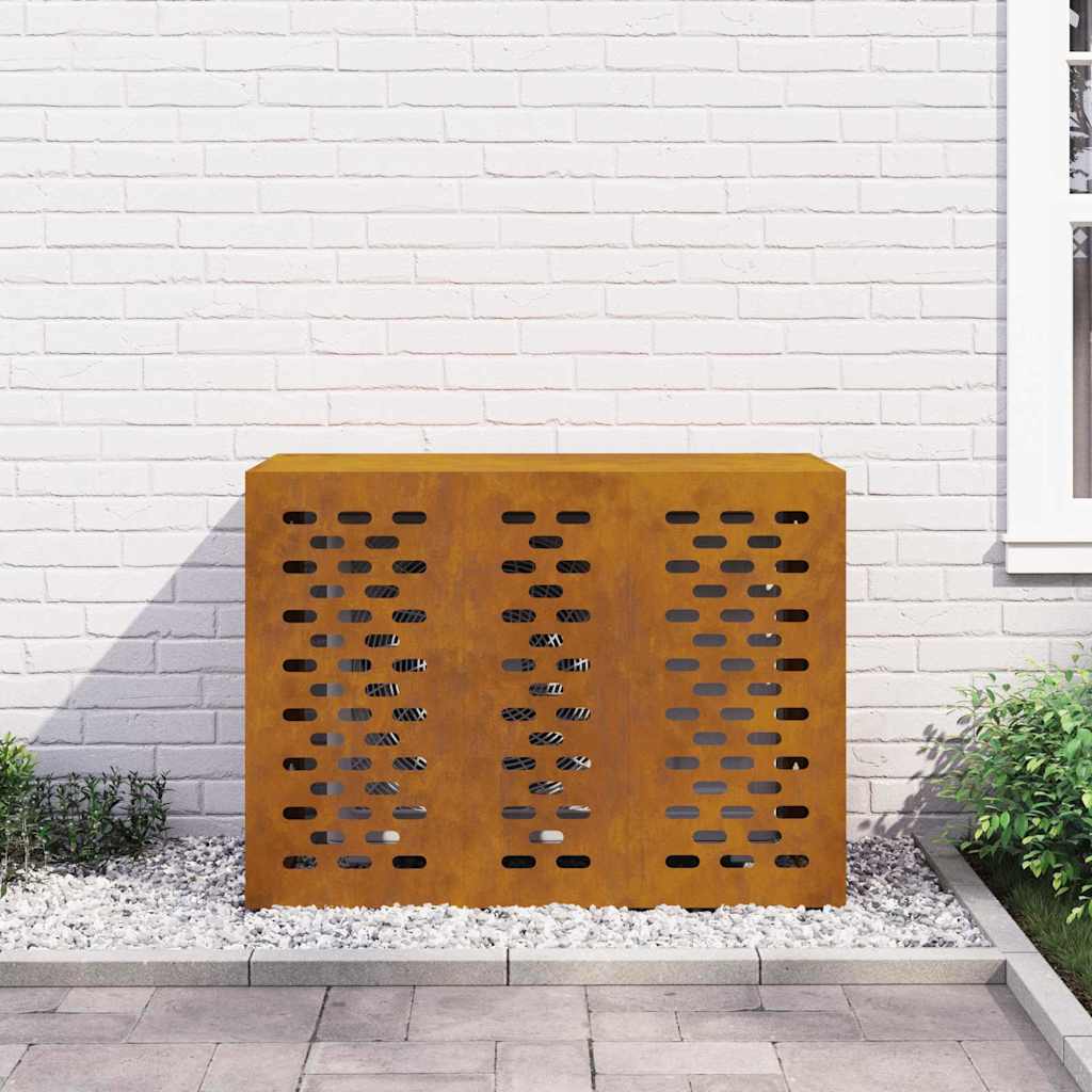 Klimaanlagenabdeckung Rostig 110 x 50 x 80 cm Wetterfeststahl