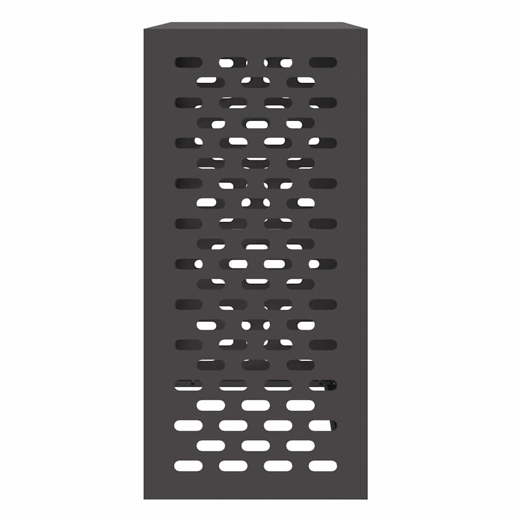 Klimaanlagenabdeckung Schwarz 110 x 50 x 105 cm Stahl