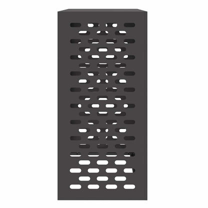 Klimaanlagenabdeckung Schwarz 110 x 50 x 105 cm Stahl