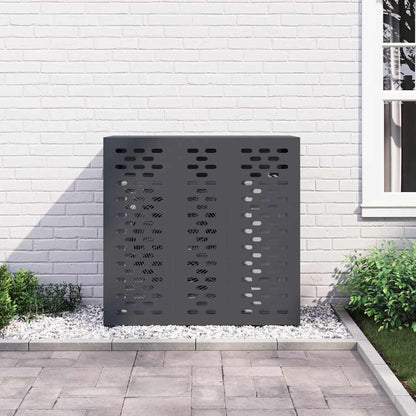 Klimaanlagenabdeckung Anthrazit 110 x 50 x 105 cm Stahl