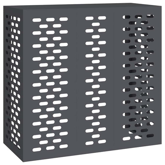 Klimaanlagenabdeckung Anthrazit 110 x 50 x 105 cm Stahl