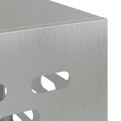 Klimaanlagenabdeckung Silber 110 x 50 x 105 cm Edelstahl