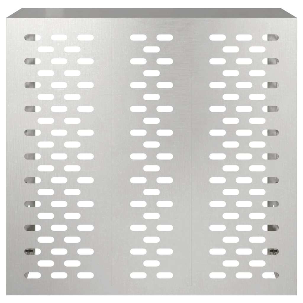 Klimaanlagenabdeckung Silber 110 x 50 x 105 cm Edelstahl