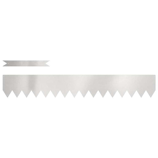 Rasenkanten 10 pcs Silber 100 x 0.5 x 15 cm Edelstahl