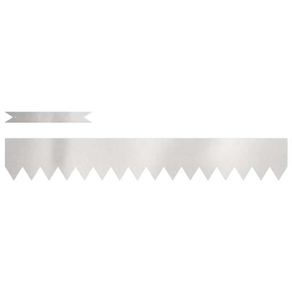 Rasenkanten 30 pcs Silber 100 x 0.5 x 15 cm Edelstahl
