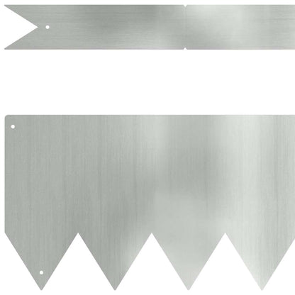 Rasenkanten 10 pcs Silber 100 x 0.5 x 15 cm Verzinkter Stahl