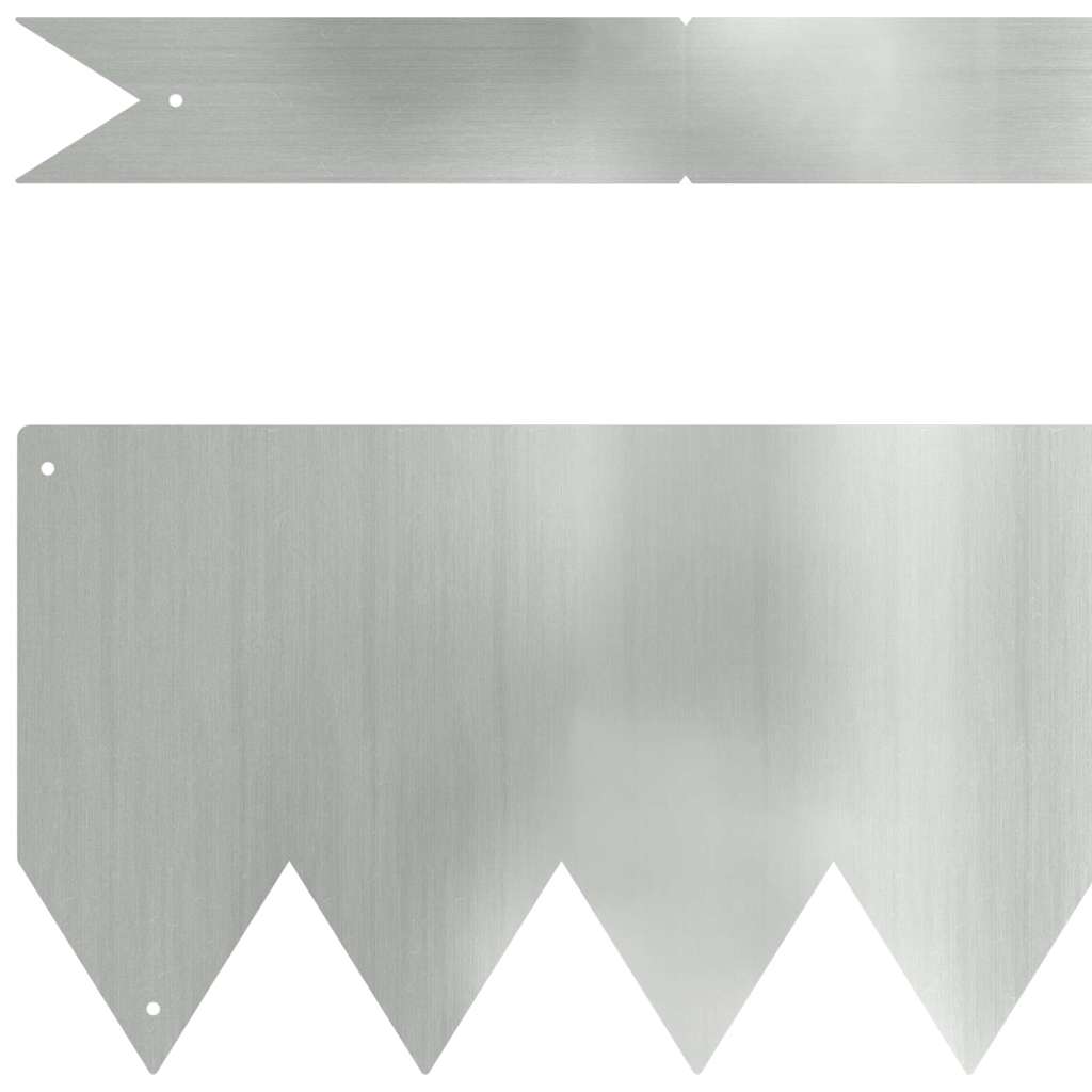Rasenkanten 50 pcs Silber 100 x 0,05 x 15 cm Verzinkter Stahl