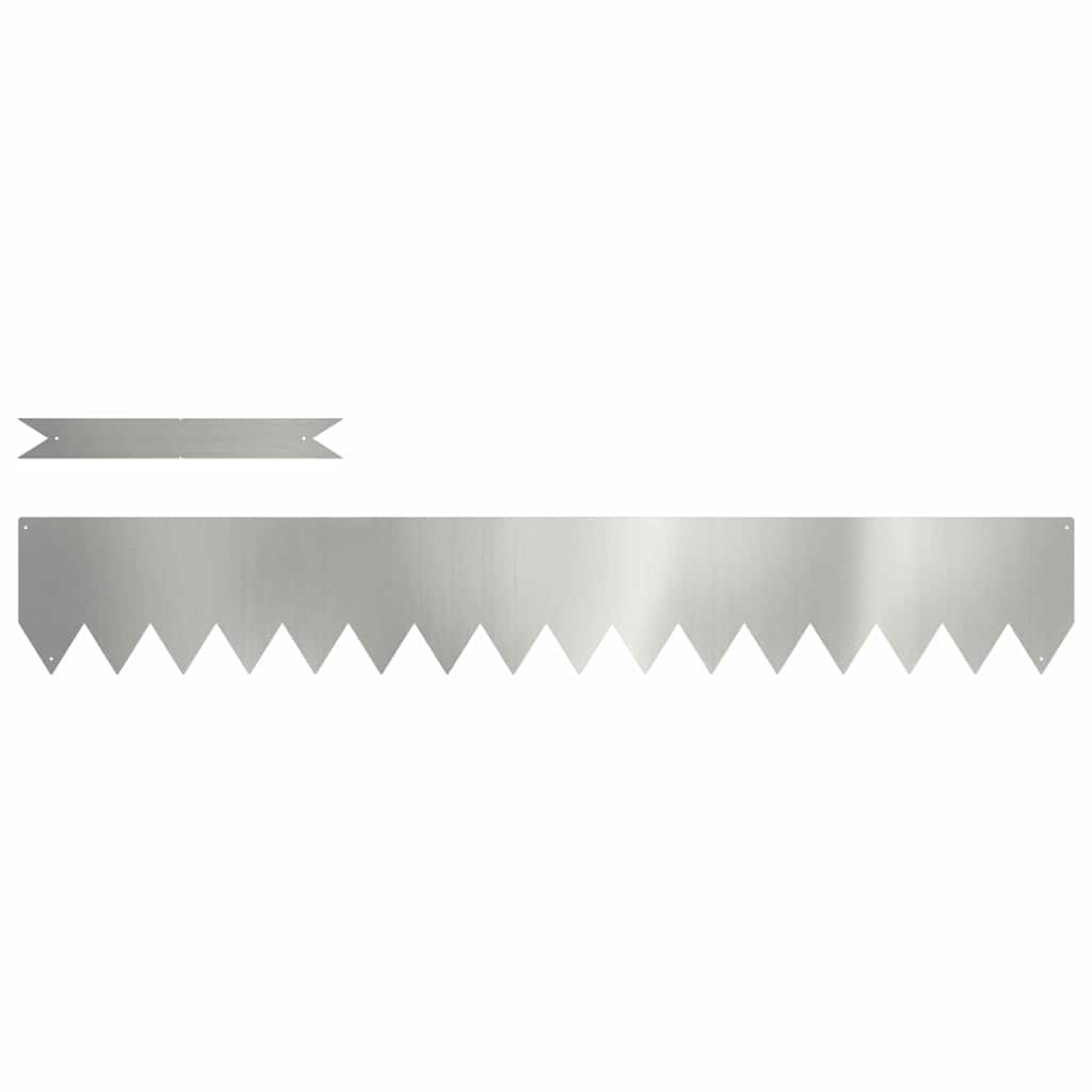 Rasenkanten 50 pcs Silber 100 x 0,05 x 15 cm Verzinkter Stahl