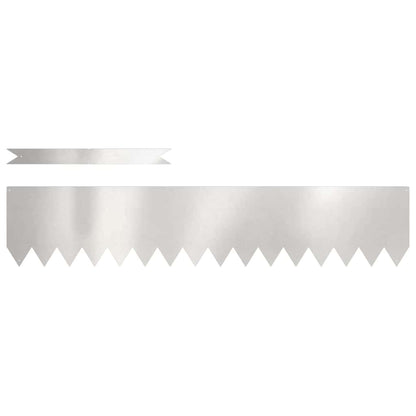 Rasenkanten 10 pcs Silber 100 x 0.5 x 20 cm Edelstahl