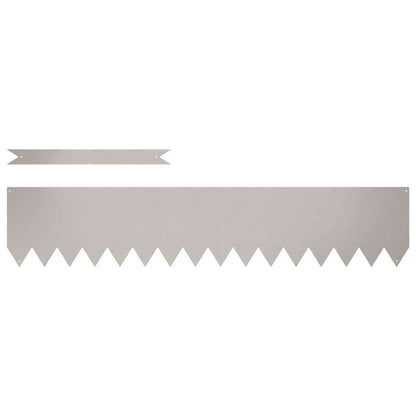 Rasenkanten 20 pcs Braun 100 x 0,05 x 20 cm Wetterfeststahl