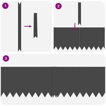 Rasenkanten 10 pcs Schwarz 100 x 0,5 x 30 cm Stahl