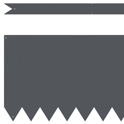 Rasenkanten 20 pcs Anthrazit 100 x 0,5 x 30 cm Stahl