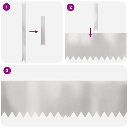 Rasenkanten 10 pcs Silber 100 x 0,5 x 30 cm Edelstahl
