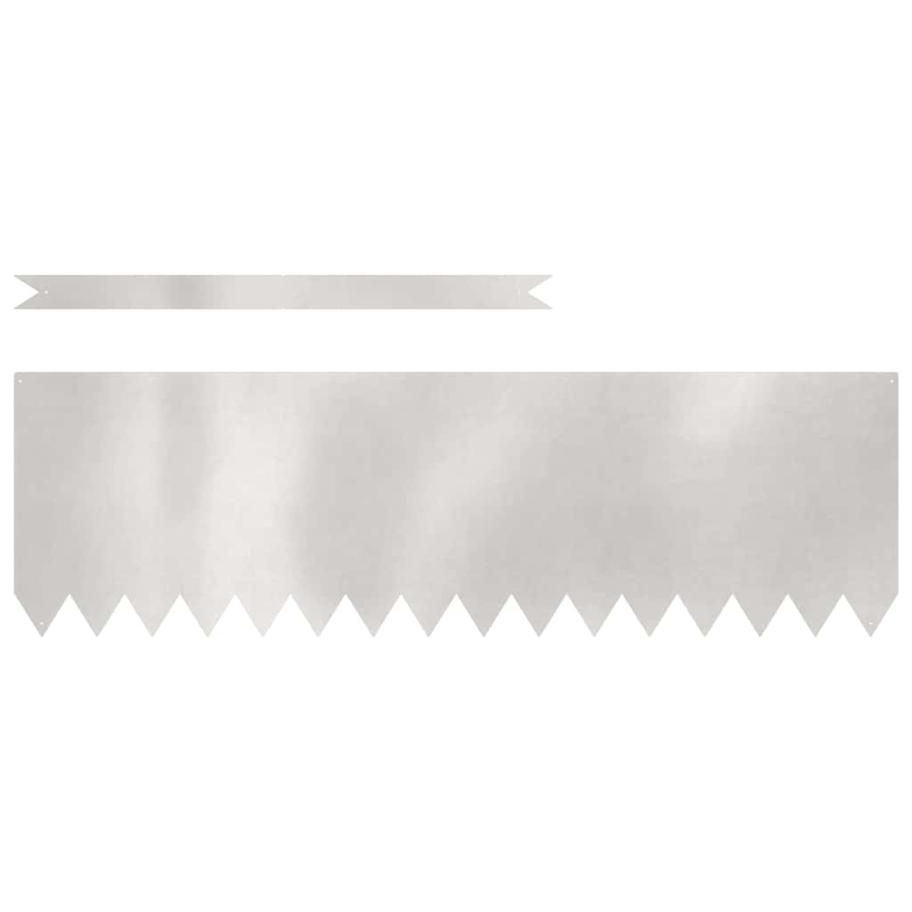 Rasenkanten 20 pcs Silber 100 x 0,05 x 30 cm Edelstahl
