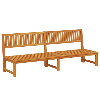 Sonnenliege 1-Person Braun 200 x 57 x 75cm Massivholz Akazie