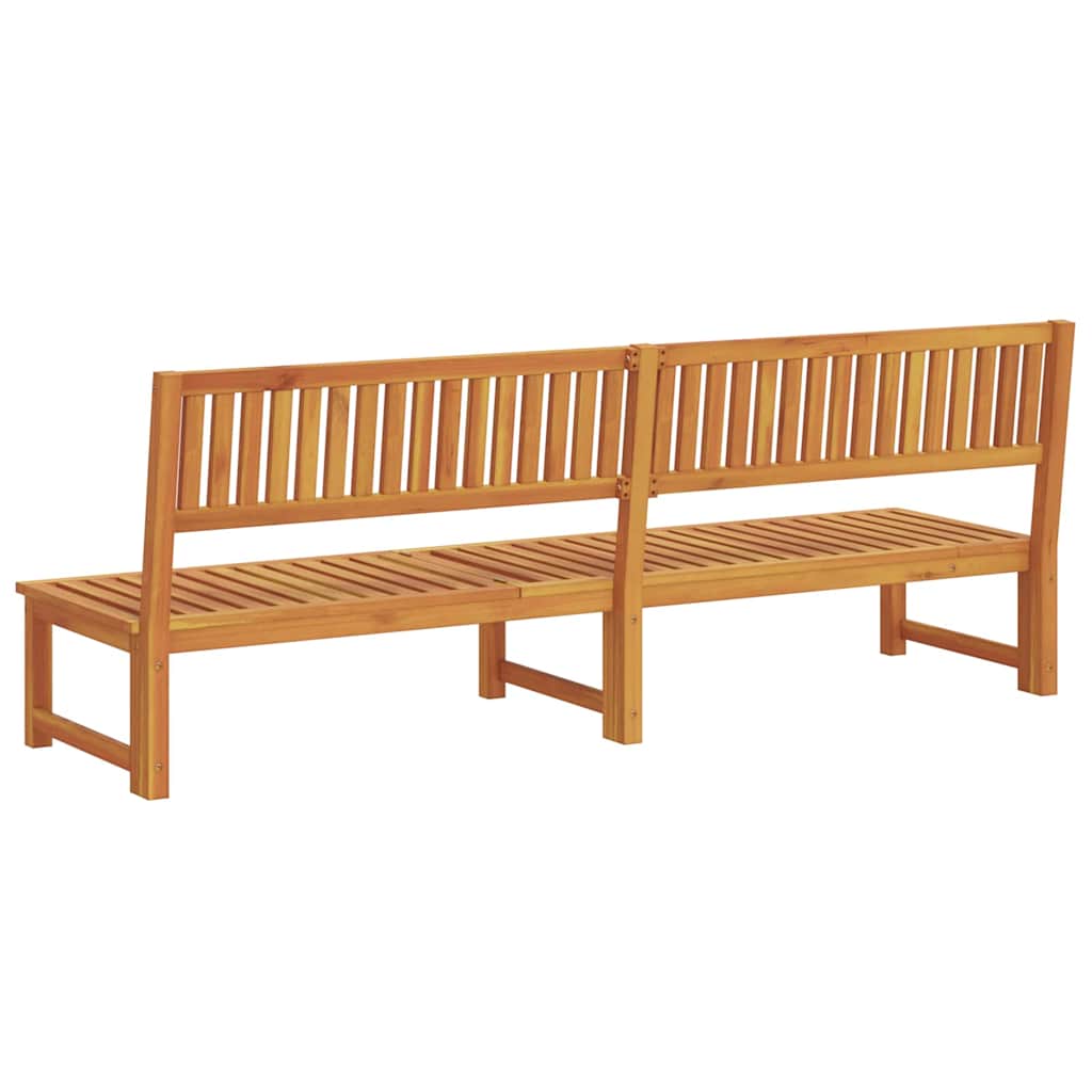Sonnenliege 1-Person Braun 200 x 57 x 75cm Massivholz Akazie