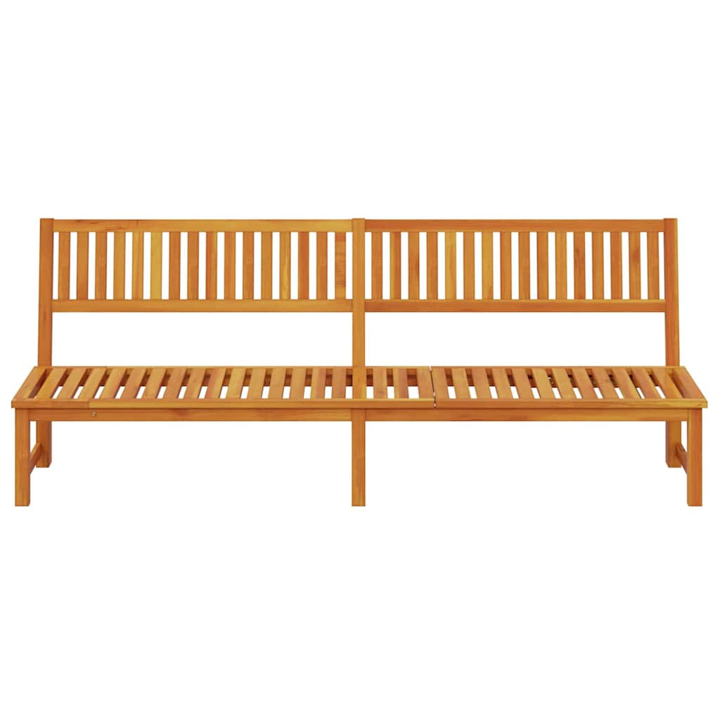 Sonnenliege 1-Person Braun 200 x 57 x 75cm Massivholz Akazie