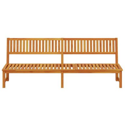 Sonnenliege 1-Person Braun 200 x 57 x 75cm Massivholz Akazie