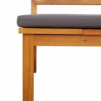 Sonnenliege 1-Person Braun 200 x 57 x 75cm Massivholz Akazie
