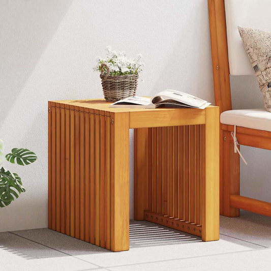 Beistelltisch Braun 43 x 36 x 40 cm Massivholz Teak