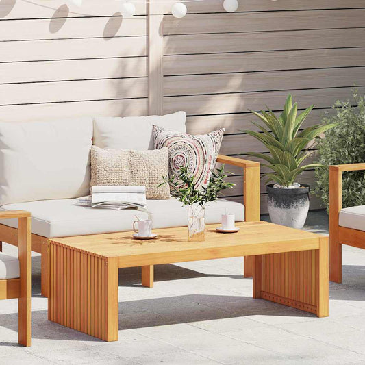 Couchtisch Braun 110 x 55 x 35 cm Akazie Massivholz