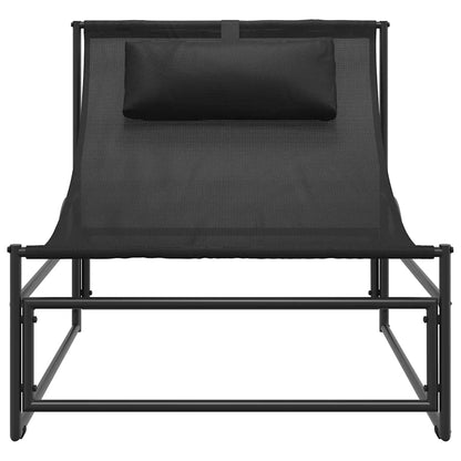 Gartenliege Anthrazit 87x74x73 cm Stahl und Textilene