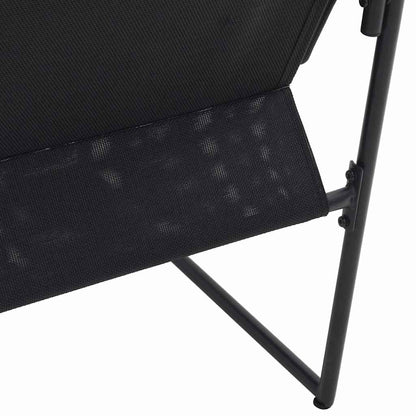 Gartenstühle 4 pcs Schwarz und Anthrazit 50,5 x 59 x 81,5 cm