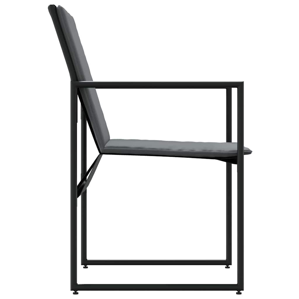 Gartenstühle 4 pcs Schwarz und Anthrazit 50,5 x 59 x 81,5 cm