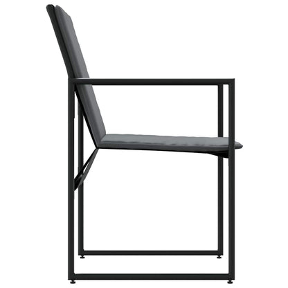 Gartenstühle 4 pcs Schwarz und Anthrazit 50,5 x 59 x 81,5 cm