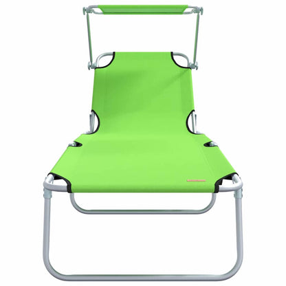 Sonnenliege 2-Person 2 pcs Grün 58 x 188 x 77cm Stoff
