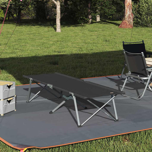 Klapp Schlafbett fürs Camping Schwarz 62 x 194 x 42 cm