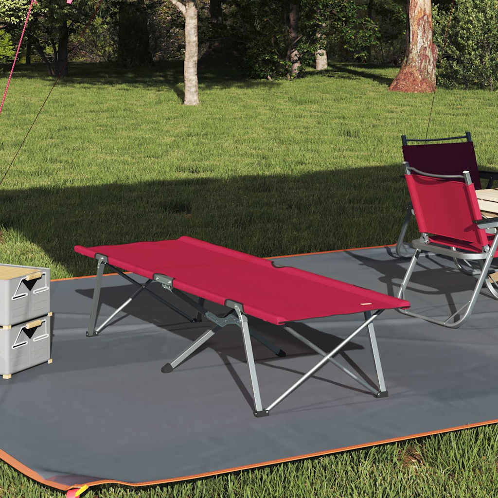 Klapp Schlafbett fürs Camping Rot 62 x 194 x 42 cm Oxford Stoff