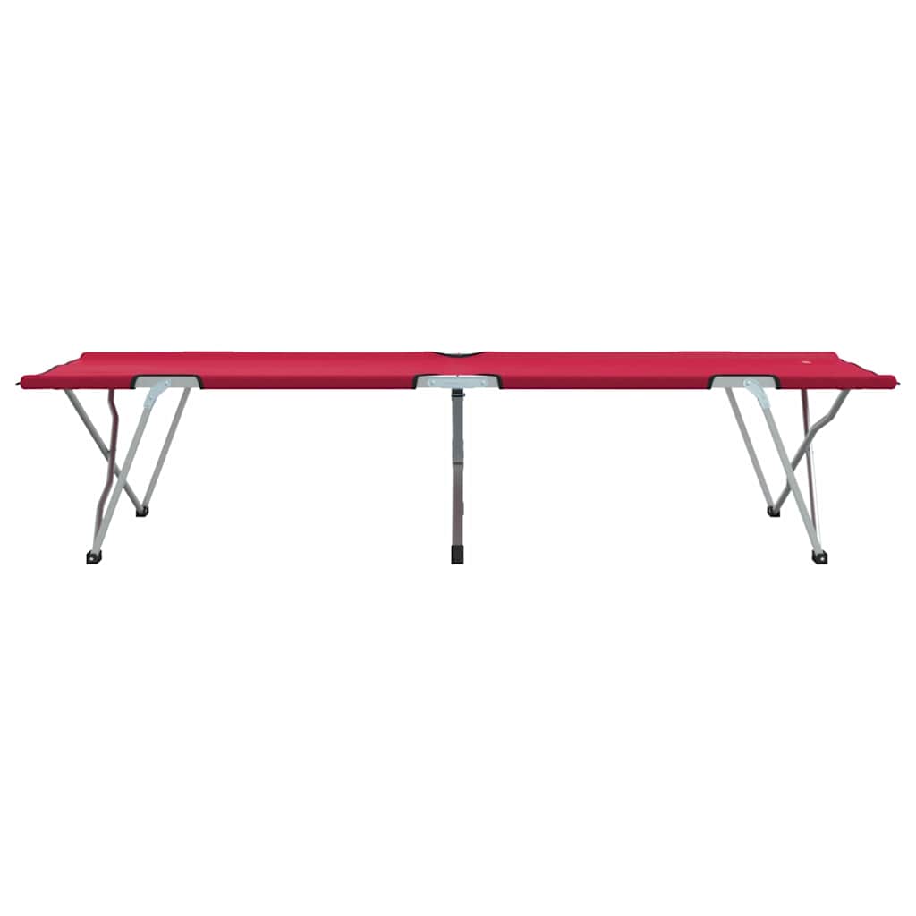 Klapp Schlafbett fürs Camping Rot 62 x 194 x 42 cm Oxford Stoff