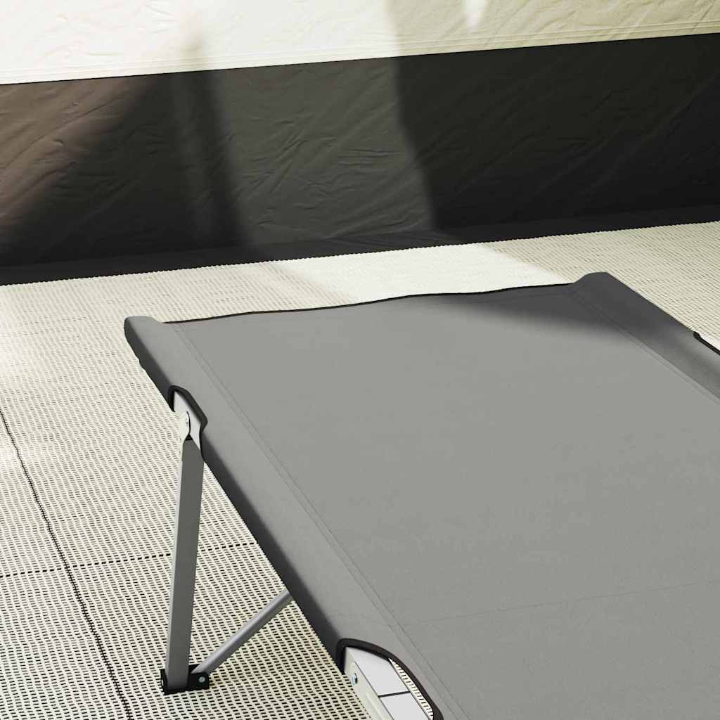 Klapp Schlafbett fürs Camping Grau 62 x 194 x 42 cm