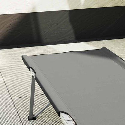 Klapp Schlafbett fürs Camping Grau 62 x 194 x 42 cm