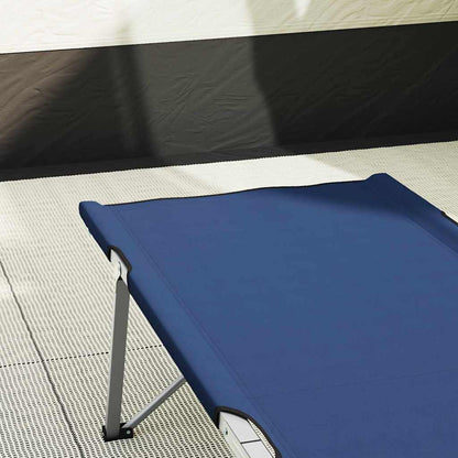 Klapp Schlafbett fürs Camping 2 pcs Blau 62 x 194 x 42 cm