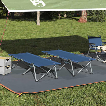 Klapp Schlafbett fürs Camping 2 pcs Blau 62 x 194 x 42 cm