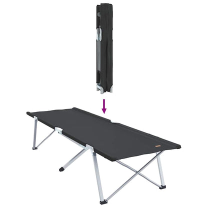 Klapp Schlafbett fürs Camping 2 pcs Schwarz 62 x 194 x 42 cm