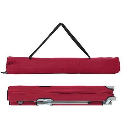 Klapp Schlafbett fürs Camping 2 pcs Rot 62 x 194 x 42 cm