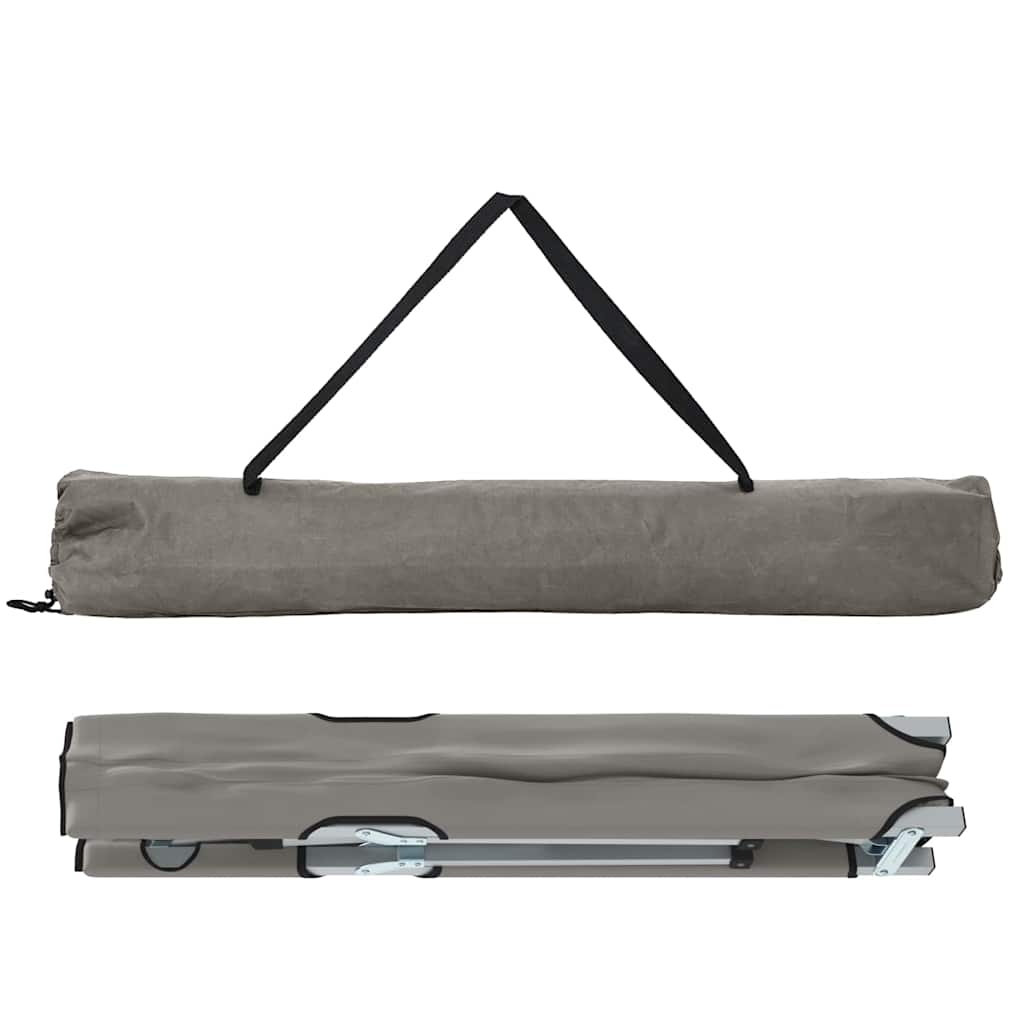 Klapp Schlafbett fürs Camping 2 pcs Grau 62 x 194 x 42 cm