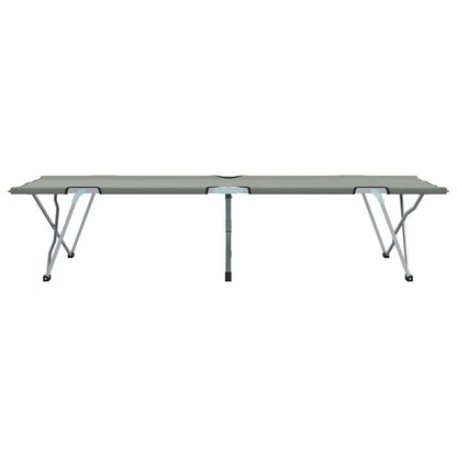 Klapp Schlafbett fürs Camping 2 pcs Grau 62 x 194 x 42 cm