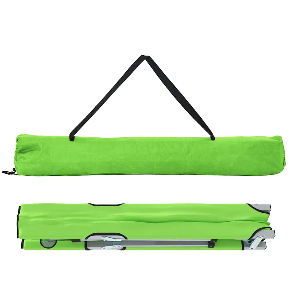 Klapp Schlafbett fürs Camping 2 pcs Dunkelgrün 62 x 194 x 42 cm