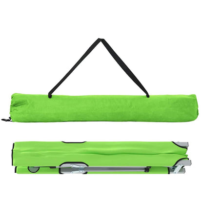 Klapp Schlafbett fürs Camping 2 pcs Dunkelgrün 62 x 194 x 42 cm