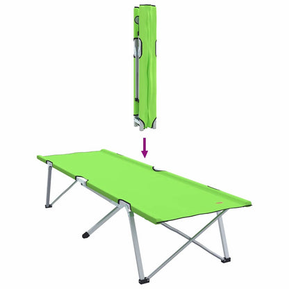 Klapp Schlafbett fürs Camping 2 pcs Dunkelgrün 62 x 194 x 42 cm